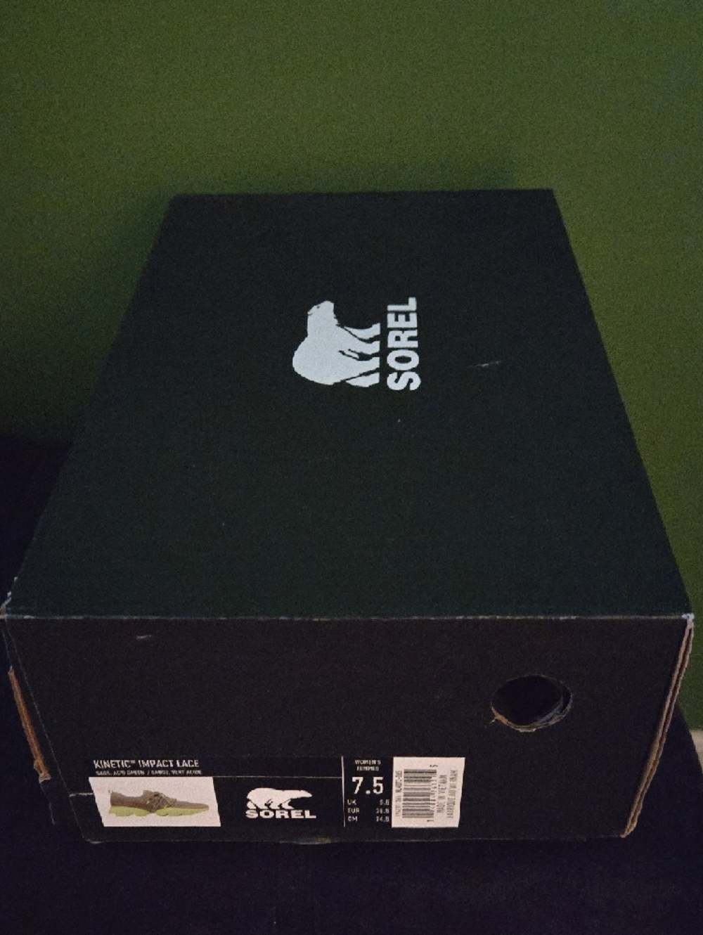 Sorel Womens Sage with Green Accent Trail Sneakers - Picture 12 of 12